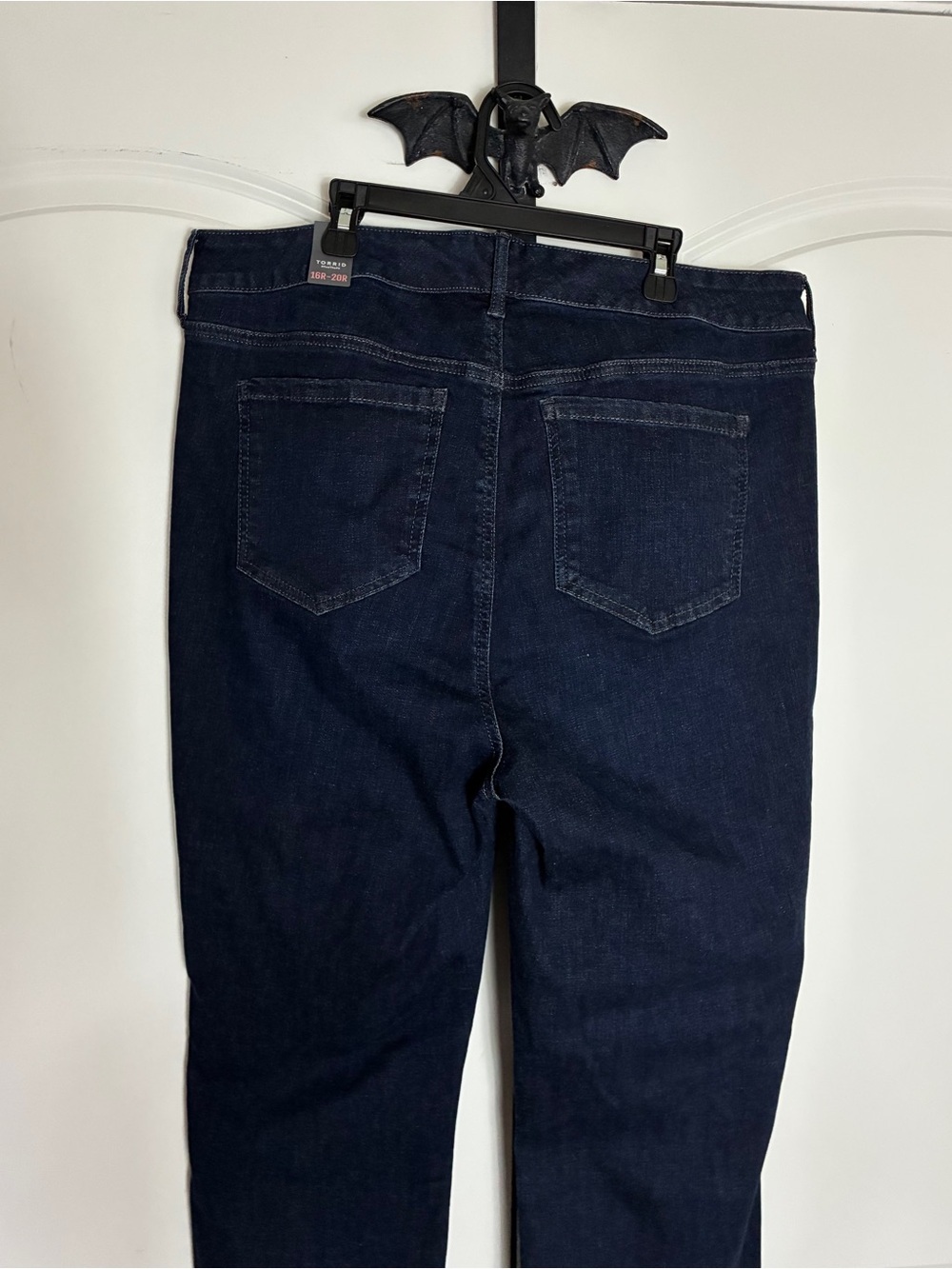 Torrid Limitless Stretch Dark Blue Jean stretches up to three sizes 16-20 NWT - Picture 8 of 16